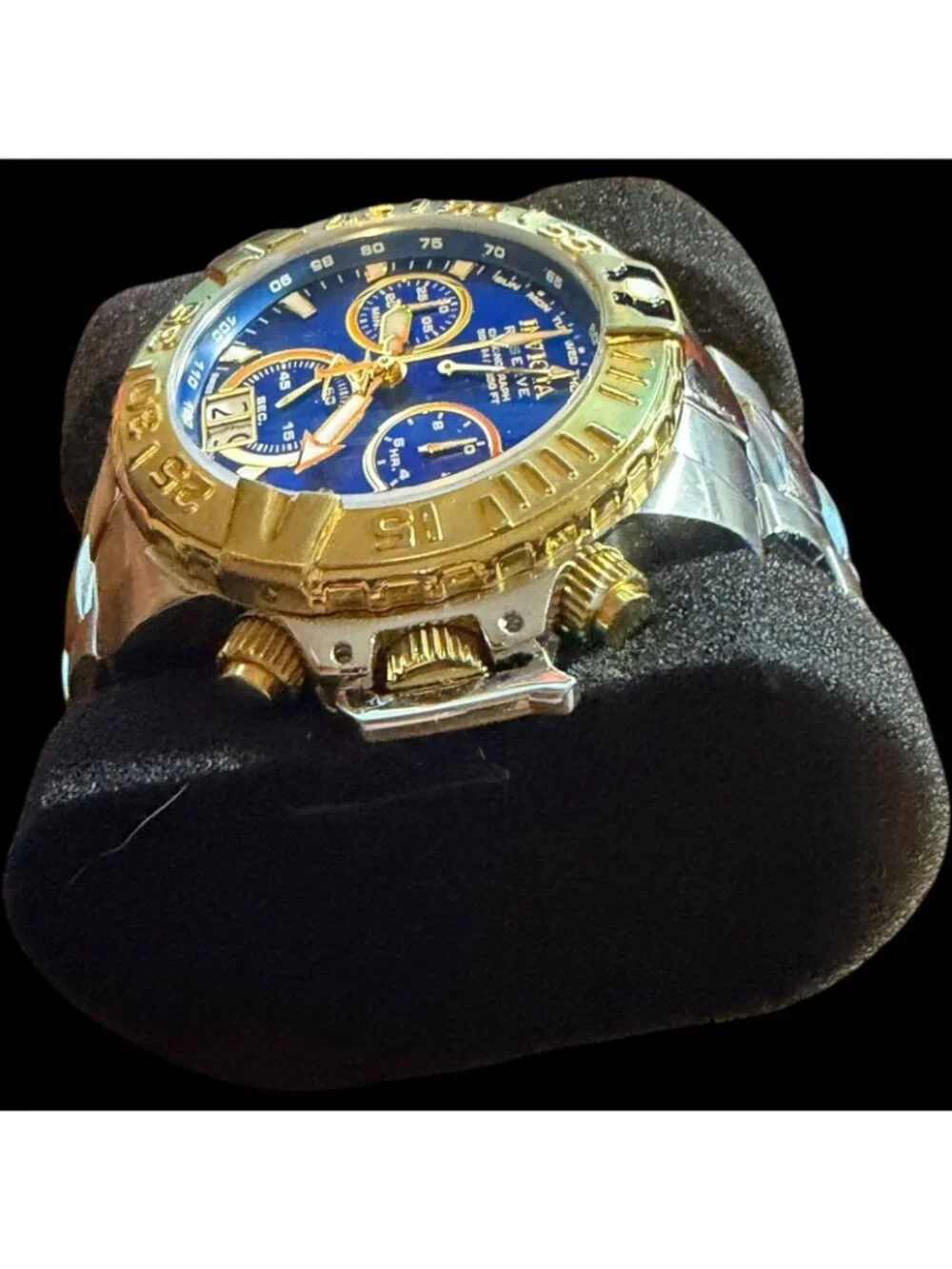 Invicta Subaqua Noma II Stainless Steel Chronograph Watch With Gold Accents & Bl